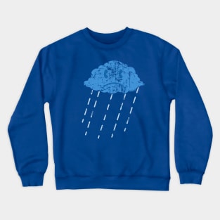 Stormy Little Rain Cloud (Distressed Version) Crewneck Sweatshirt